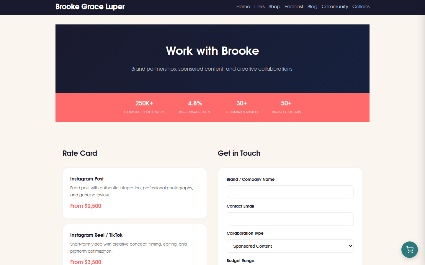 Creator Demo desktop feature